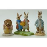 Beswick Beatrix Potter double figure Flopsy and Benjamin,