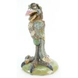 Andrew Hull Burslem pottery grotesque Bird jar & cover,