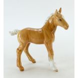 Beswick large Shire foal 951 in Palomino gloss