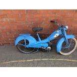 Motobecanne Mobymatic 1950s 50cc moped in good original unrestored condition,