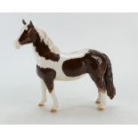 Beswick Skewbald Pinto Pony 1373 in unusual darker brown colours