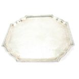 Silver Salver Sheffield 1926 in good used condition. 20cm x 20cm. 413.8g.
