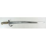 FFK-0002, Franco-Prussian War French M1866 Chassepot rifle bayonet without scabbard,