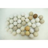 39 Old GOLF BALLS - with the older measurement of 1.62" - one of each unless otherwise specified.