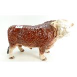 Large Melba Ware Butchers advertising ceramic Bull