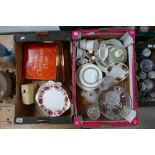 A collection of items including Royal Doulton part Rondelay tea set,