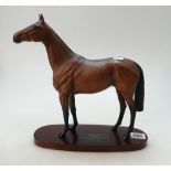 Beswick connoisseur Red Rum on wooden plinth 2510