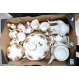 A mixed collection of Royal Albert Old Country Roses items to include - dinner plates, side plates,