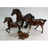 Beswick cantering shire horse 975, Beswick Horse 1549,