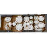 A large collection of Paragon Victorian Rose floral decorated tea and dinner ware to include -