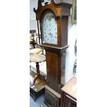 19th century oak cased longcase Grandfather clock by W Nicholson of Newcastle Under Lyme,
