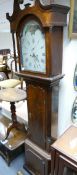 19th century oak cased longcase Grandfather clock by W Nicholson of Newcastle Under Lyme,