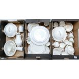 A large collection of Mayfair floral decorated dinnerware to include - tea sets, serving platters,