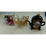 A collection of Cardew type teapots with themes to include The Old Mangle,