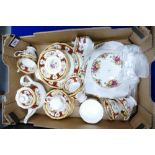 A mixed collection of Royal Albert Lady Hamilton decorated tea ware to include - tea set,