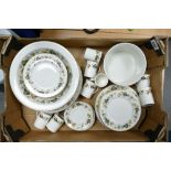 A collection of Royal Doulton Larchmont decorated coffee and dinnerware, to include - dinner plates,