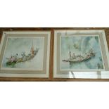 A pair of prints by Charles Robinson R.