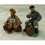 Royal Doulton figure Omar Kyam HN2247 together with Lobster Man HN2317.