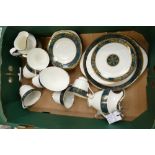 A collection of Royal Doulton Carlysle pattern tea ware to include - 6 cups, 6 saucers,