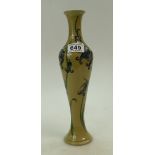 Moorcroft bluebell vase, firsts in quality. Height 31.