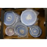 A collection of Wedgwood jasperware commemorative plates