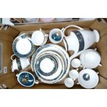 A good collection of Royal Albert Carlysle patterned part tea and coffee ware to in include coffee