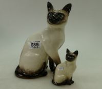 Beswick Siamese Cat 1882 and similar 1887 (2)