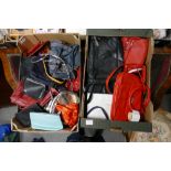 A collection of ladies handbags (2 trays)