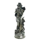 Modern bronzed figure of neo classical scene,