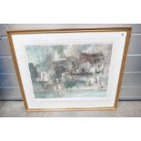 Sir William Russell Flint unsigned limited edition framed artist proof print of Riverside Bathers