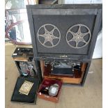 Vintage 8mm Revere branded cased projector,