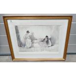 Sir William Russell Flint unsigned limited edition framed artist proof print of Reclining Lady