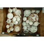 A Chodziez part floral tea set, Queens coice coffee set and other floral cups,
