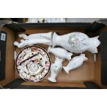 A collection of mixed ceramics to include Royal Doulton Images figure Congratulations (seconds),