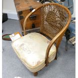 Child's Bergere beech framed chair