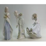 Royal Doulton Reflections figure Free as the Wind HN3139, Summers Darling HN3091,
