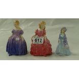 Royal Doulton small lady figure Marie, impressed mark,