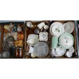 A mixed collection of items to include carlton Ware Australian bowl, Poole side plates,