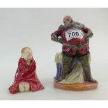 Royal Doulton figure Falstaf HN2054 (seconds) and This Little Pig HN1793 (2)