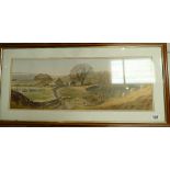 Alan Ingham framed print of farming scene
