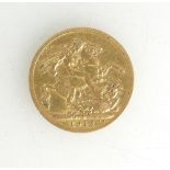 Gold George V FULL sovereign dated 1912