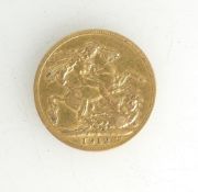 Gold George V FULL sovereign dated 1912