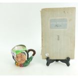 Royal doulton small charcter jug Sairey Gamp and a old reference book on figurines,