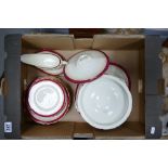 A collection of Royal Doulton Duke of York patterned dinnerware to include diner plates,