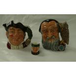 A Royal Doulton large character jug 'Merlin' D6529,