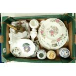 A collection of Minton Broadlands dinnerware to include dinner plates, side plates, cups, saucers,