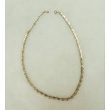 9ct gold ladies necklace,