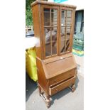 20th Century Oak bureau bookcase