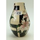 Moorcroft Stargazer Lily Vase. Numbered Edition 82, designed by Vicky Lovatt. First in quality.