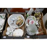 A mixed collection of ceramic items to include large Staffordshire type damaged figure,